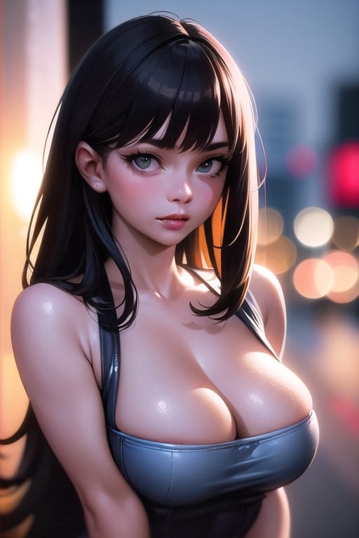 AI generator producing stylized anime portrait with vivid colors and cinematic lighting